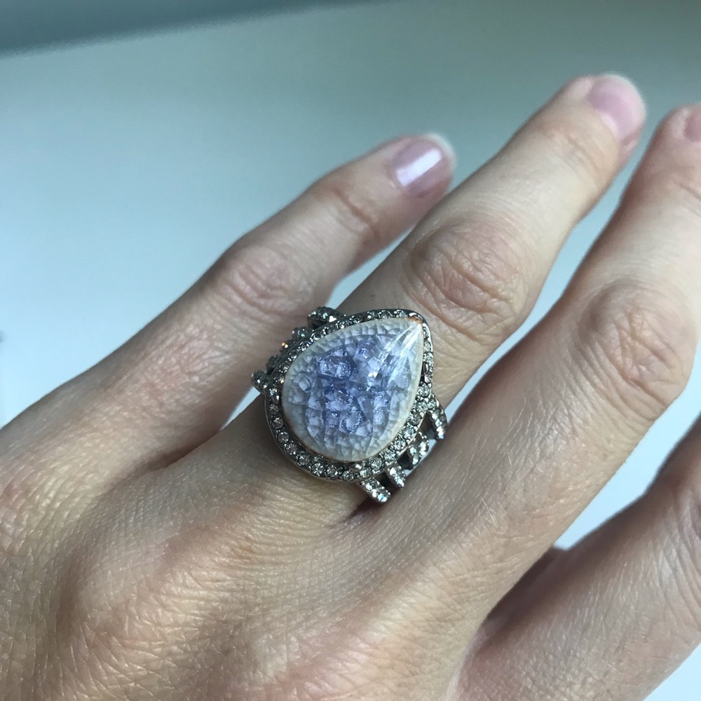Chloe + Isabel Misty Morning Statement Ring 💜 - Picture 2 of 8